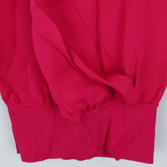 NEW Theory Silk Draped Combo Wrap Top - for Work or Date Night - Picture 6 of 7
